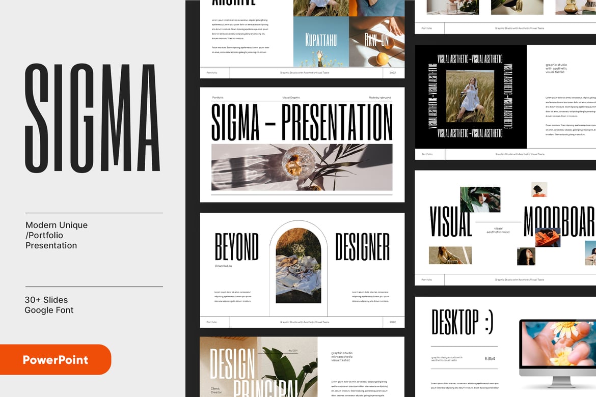 Template Presentasi PowerPoint SIGMA yang Profesional dan Multifungsi