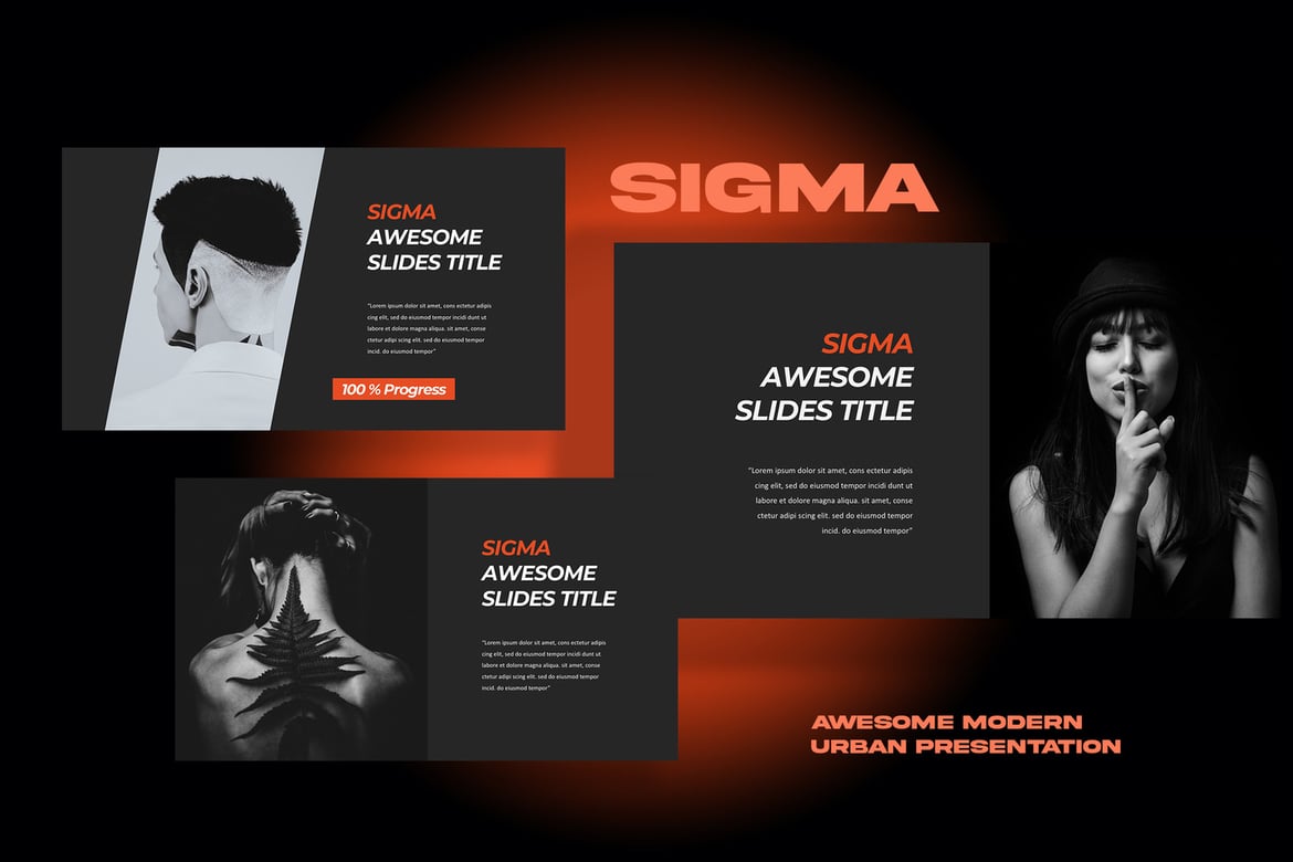 Template PowerPoint SIGMA - Presentasi Kreatif dan Modern