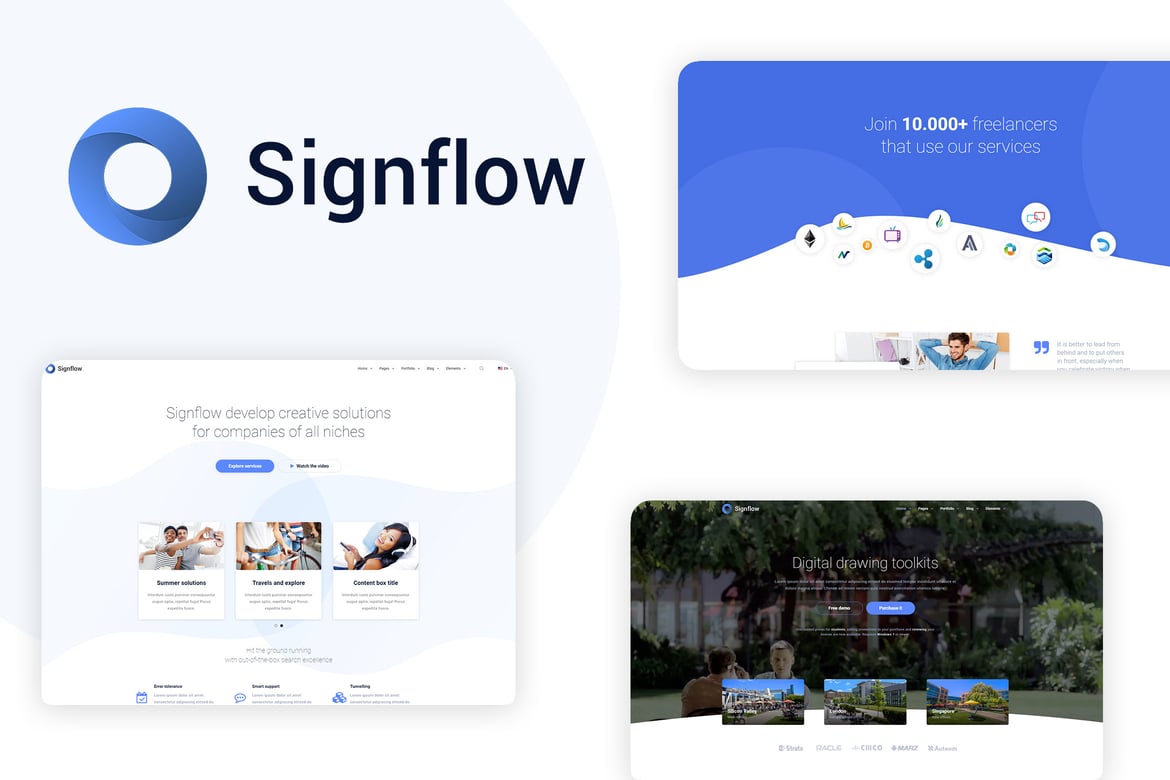 Signflow: Template Website Ultra Modern untuk Startup dan Teknologi