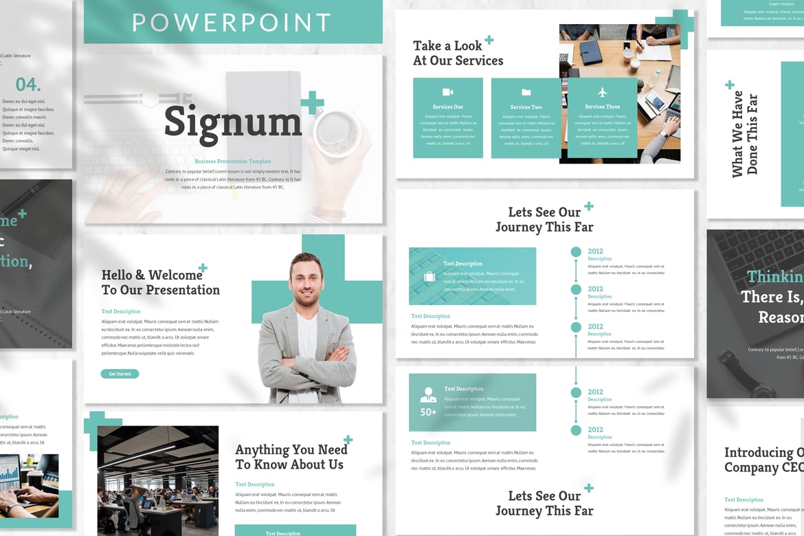 Template Powerpoint Signum - Solusi Presentasi Bisnis Profesional