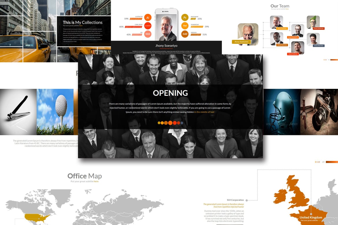 Siji - Template PowerPoint Kreatif dan Profesional