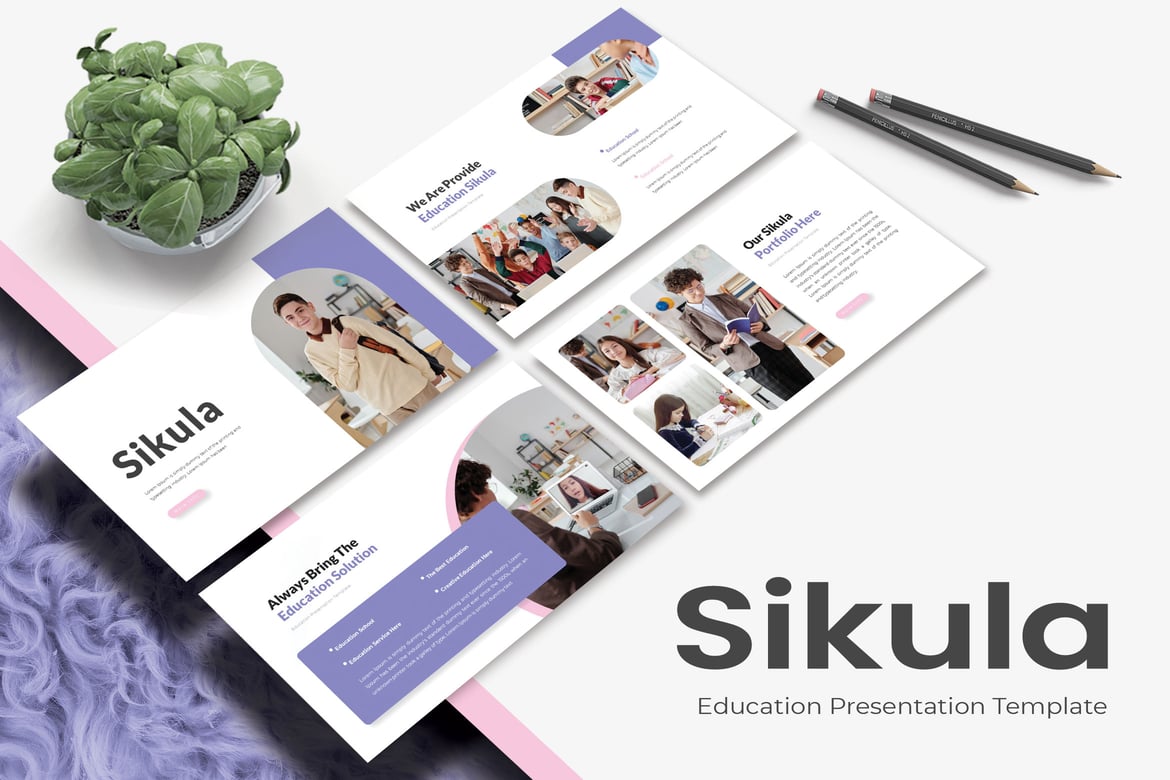 Template Powerpoint Sikula yang Modern dan Kreatif