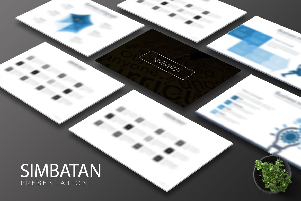 Template Powerpoint Simbatan yang Kreatif dan Menarik