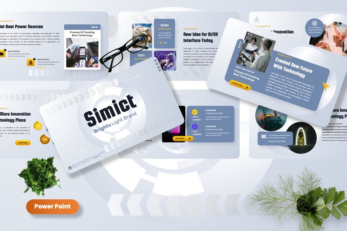 Simict - Template PowerPoint Serbaguna Berkualitas Tinggi