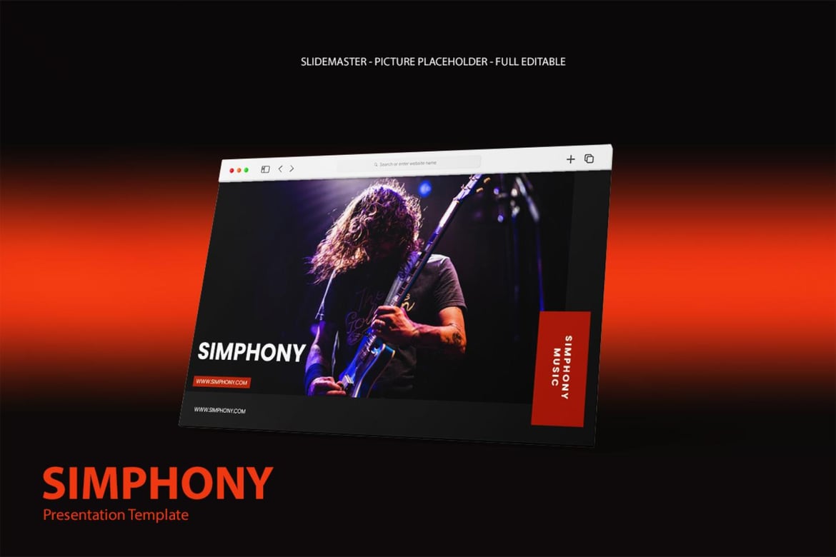 Template Presentasi Musik Simphony yang Menarik dan Multifungsi