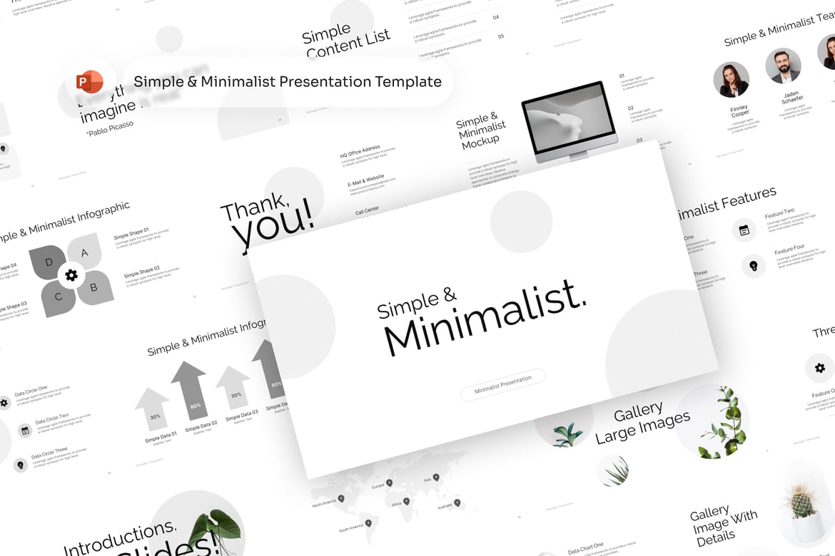 Template PowerPoint Simple dan Minimalis untuk Presentasi Menarik