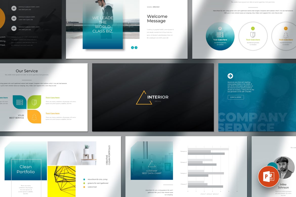 Template PowerPoint Sederhana dan Netral untuk Presentasi Profesional