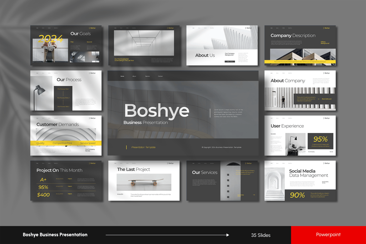 Template Presentasi PowerPoint Bisnis yang Sederhana dan Efektif