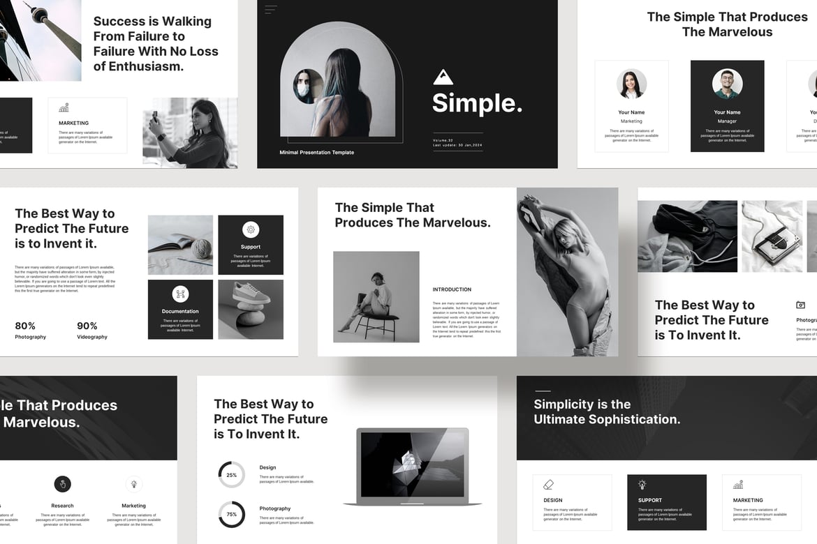 Template Presentasi PowerPoint Minimalis yang Elegan dan Profesional