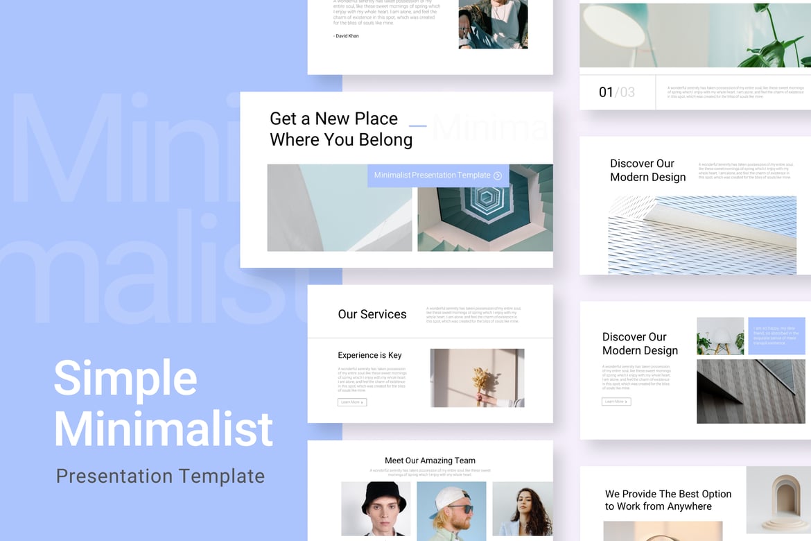 Template Presentasi Powerpoint Minimalis yang Elegan