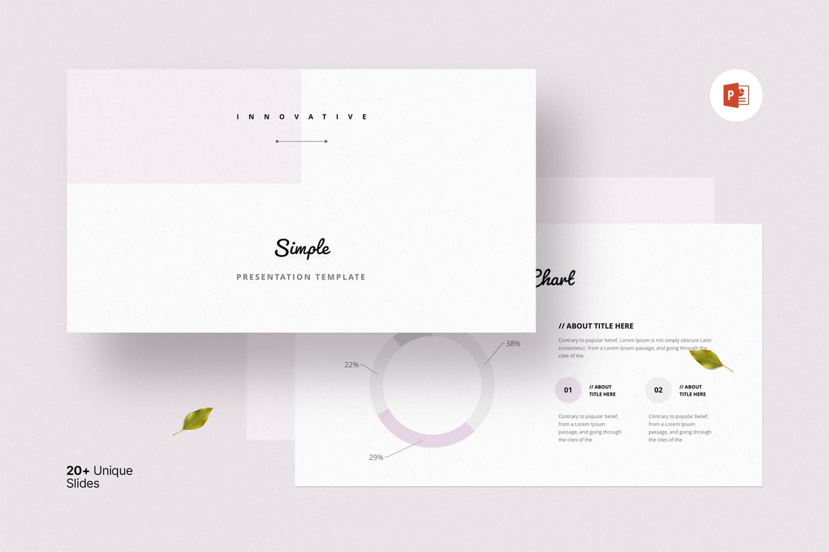 Template Presentasi PowerPoint Sederhana yang Kreatif