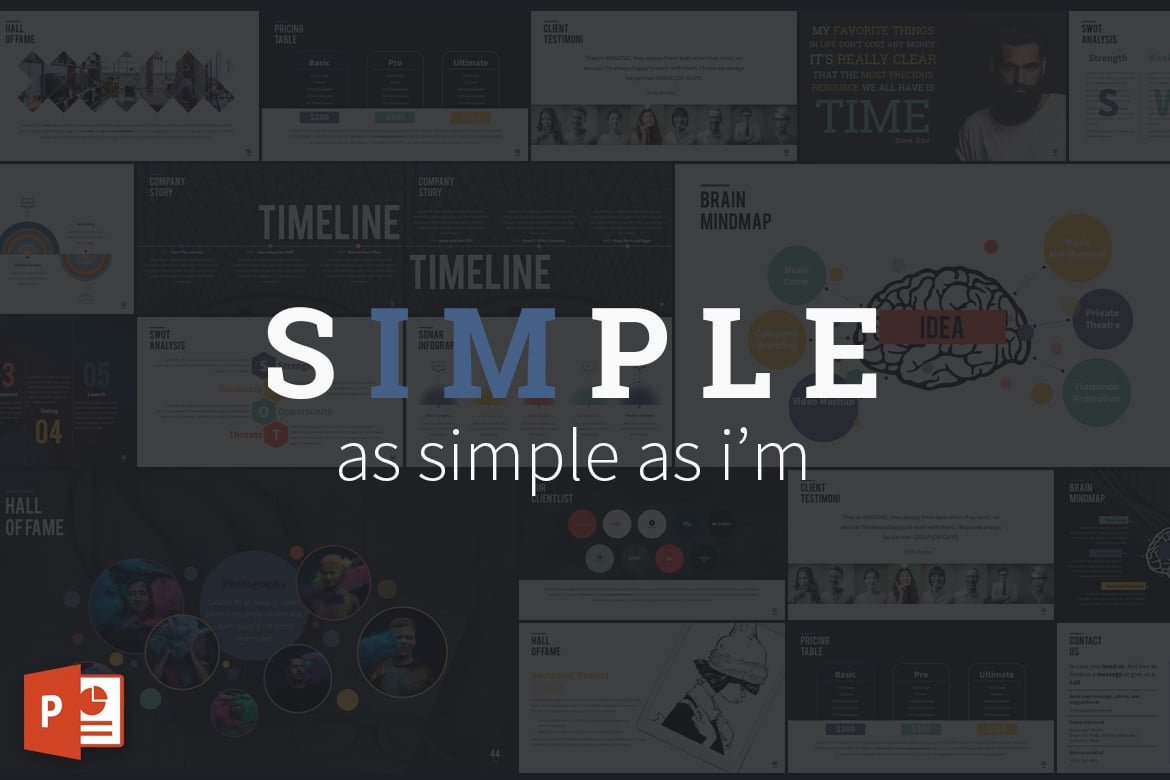 Template Presentasi PowerPoint SIMPLE yang Menarik dan Kreatif