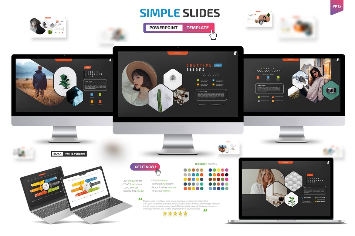 Template Presentasi Powerpoint Sederhana dan Menarik