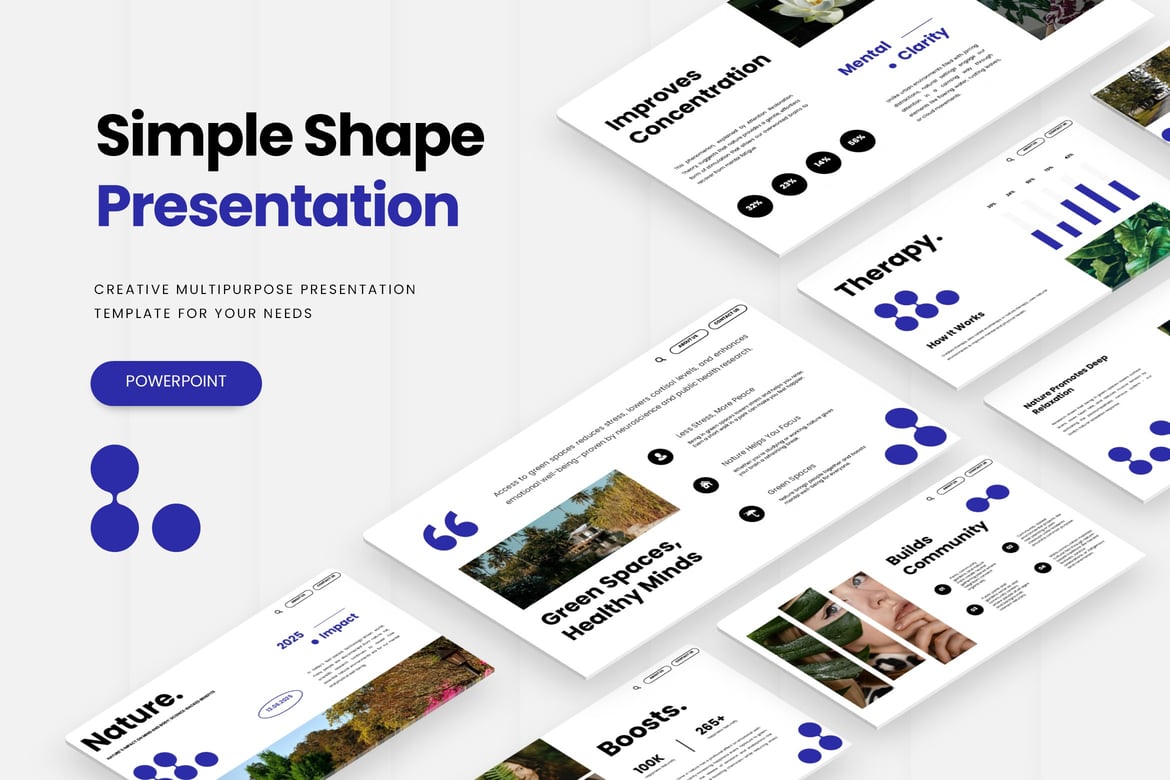 Template Presentasi PowerPoint Sederhana dengan Variasi Warna Menarik