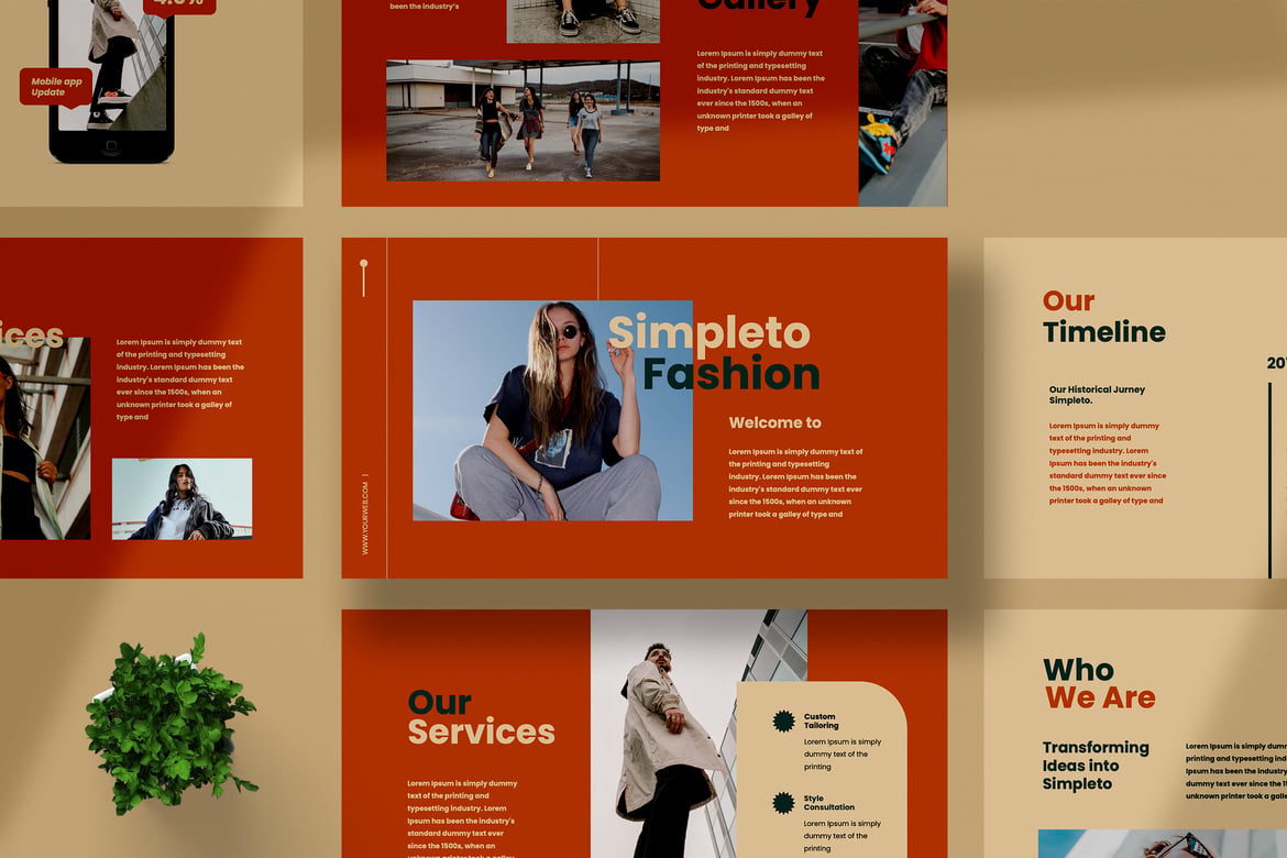 Template Presentasi PowerPoint Simpleto yang Modern dan Kreatif