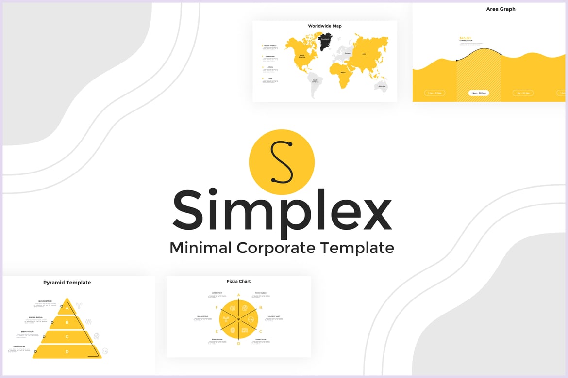 Template Presentasi PowerPoint Simplex yang Modern dan Minimalis