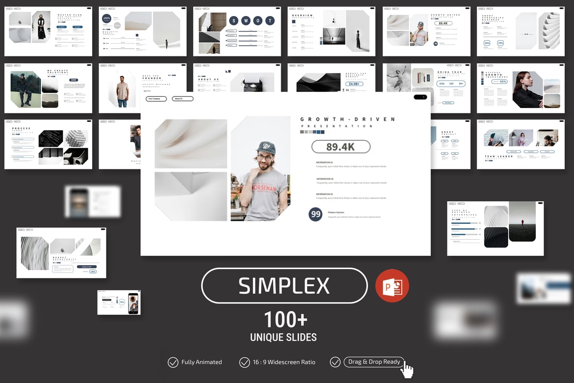 Template Presentasi PowerPoint Simplex yang Menarik dan Profesional