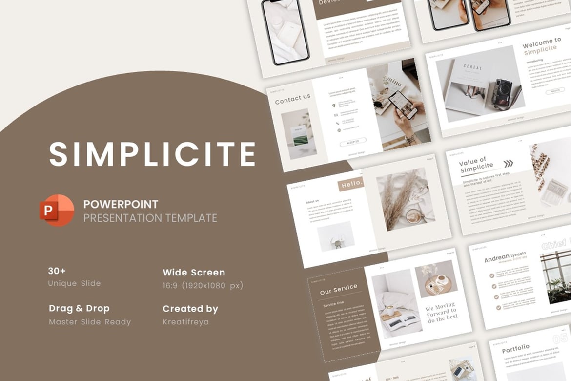 Simplicite - Template PowerPoint Menarik dan Profesional