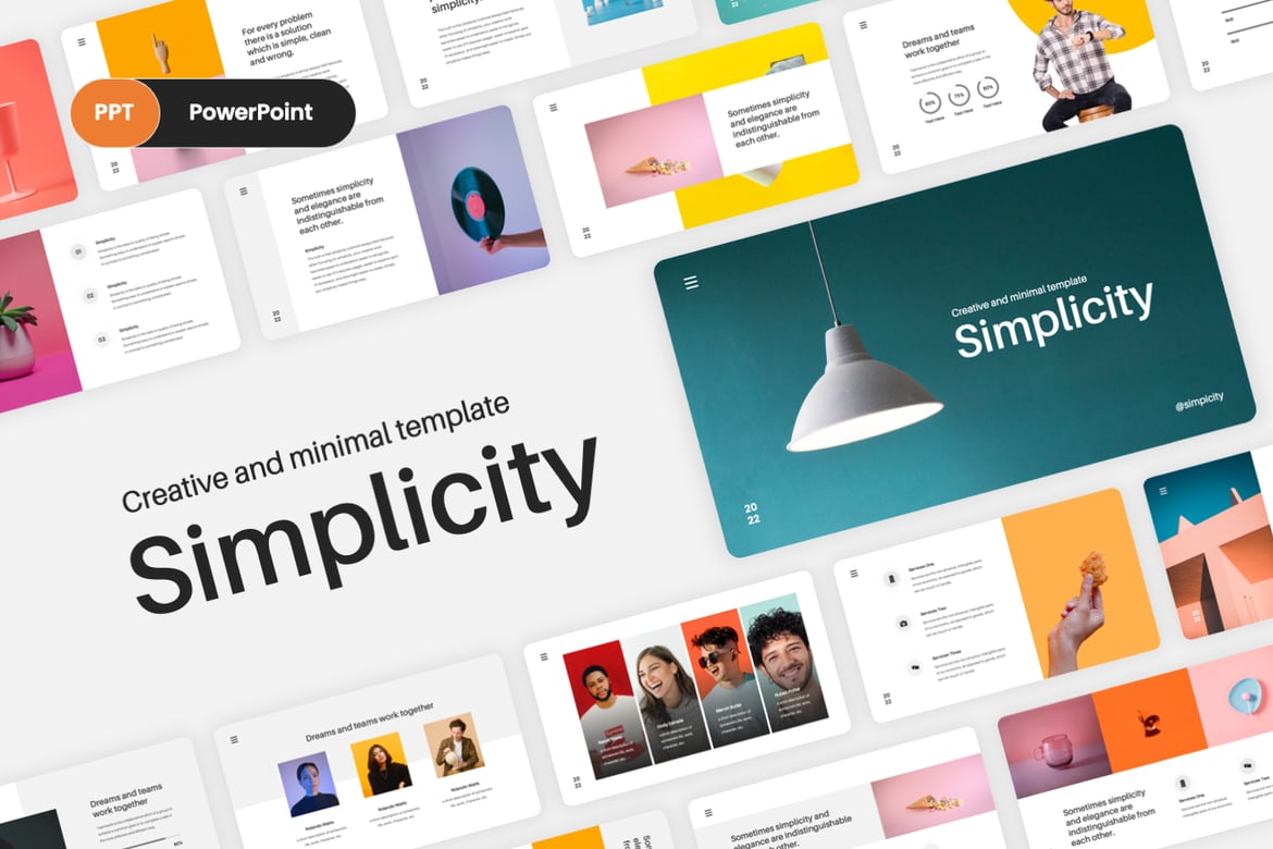 Simplicity - Template PowerPoint Minimalis yang Elegan