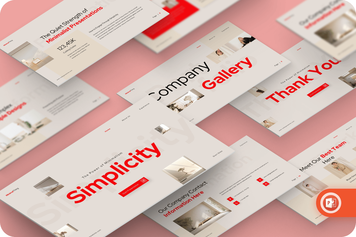 Simplicity - Template Presentasi PowerPoint Minimalis yang Elegan