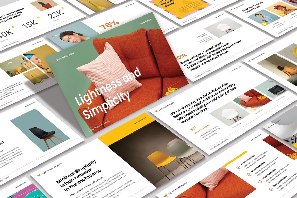 Template Powerpoint Simplicity yang Modern dan Kreatif