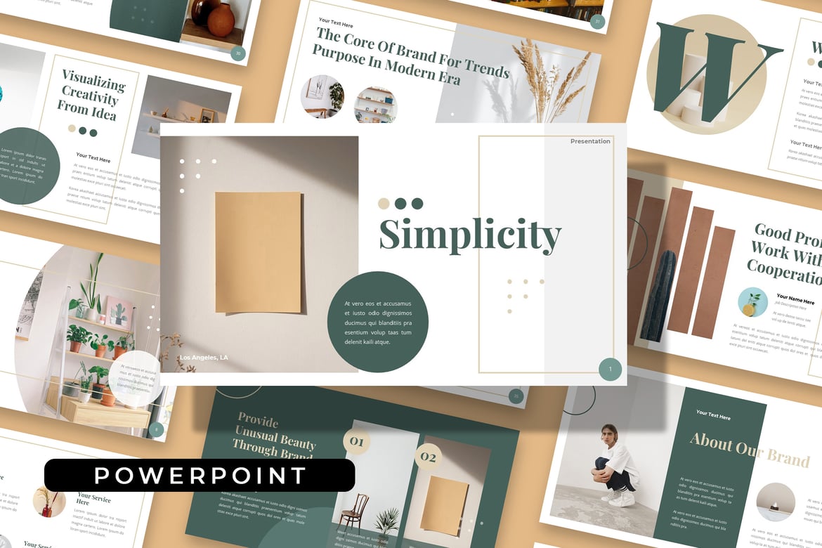 Simplicity - Template Powerpoint Kreatif untuk Perusahaan