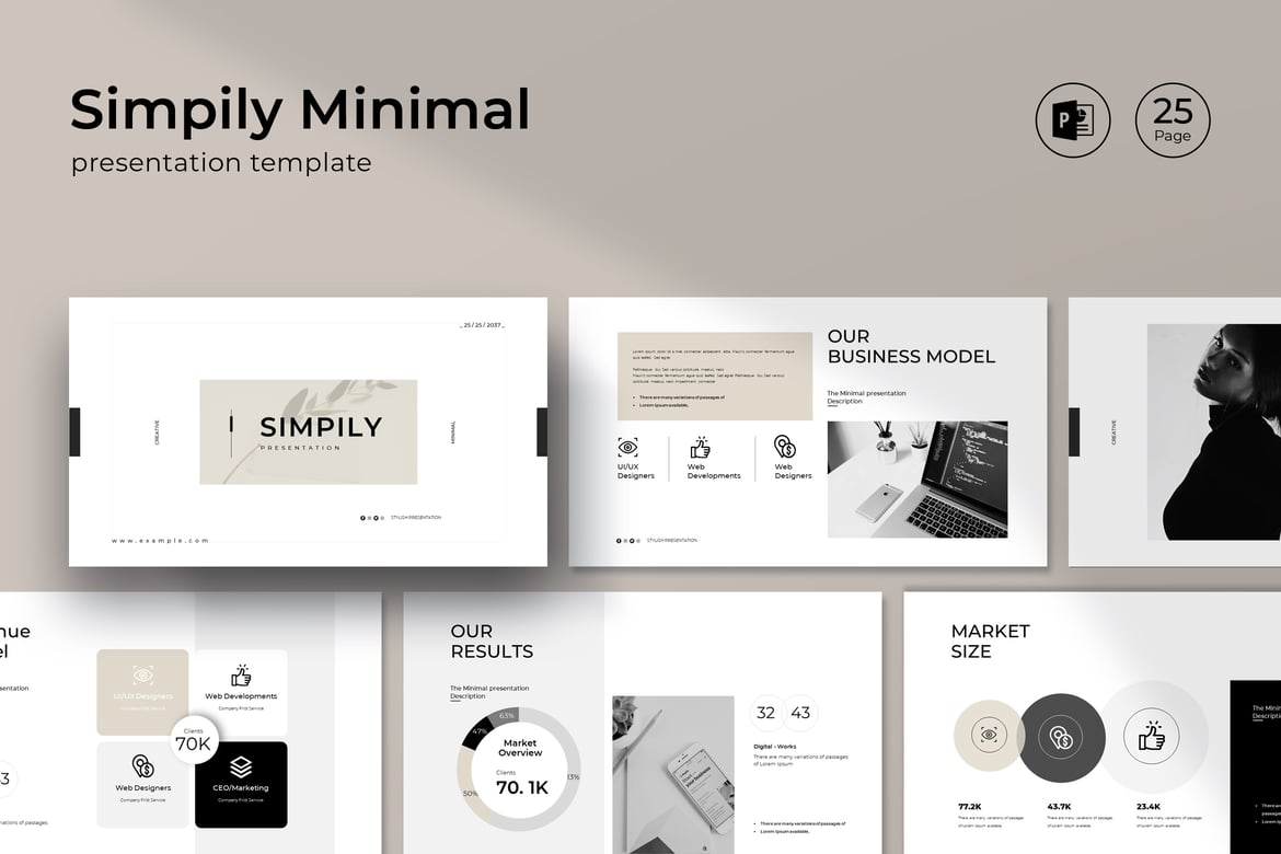 Template Presentasi PowerPoint Minimalis untuk Bisnis yang Efektif