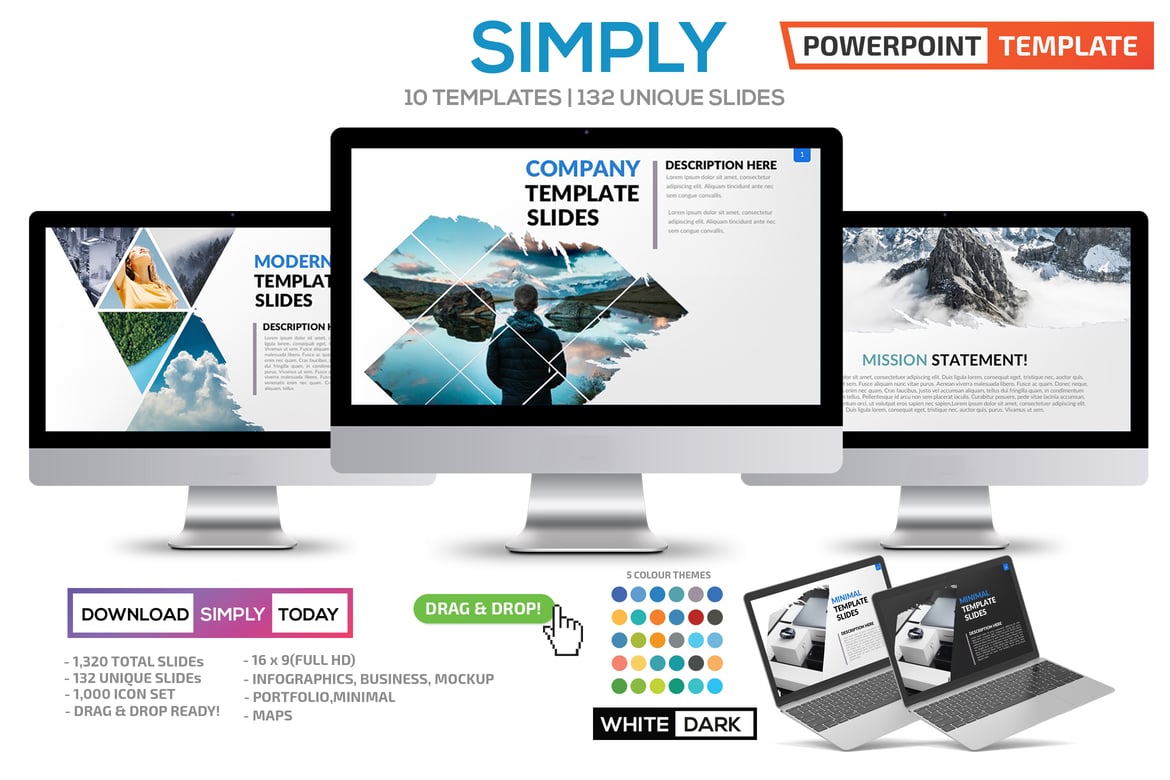 Template PowerPoint Sederhana dan Menarik