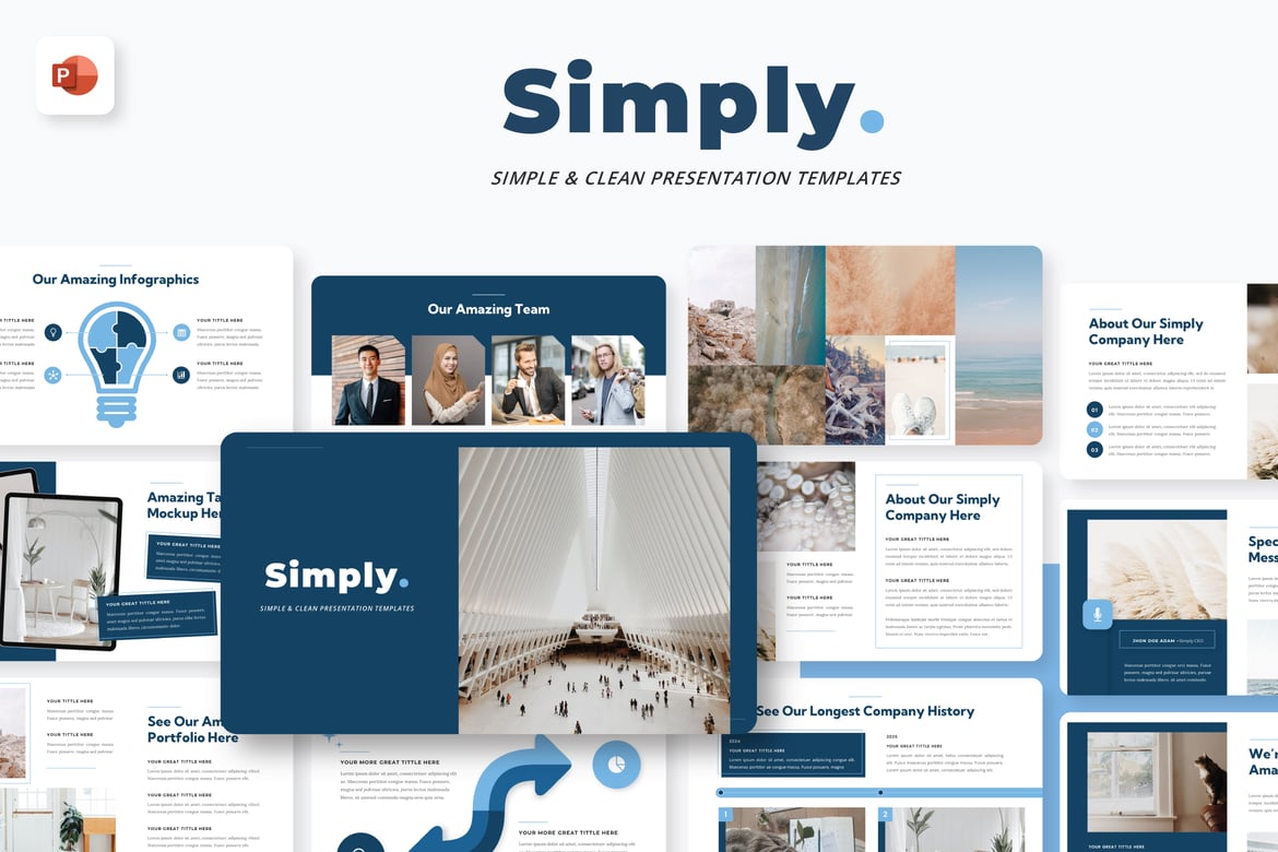 Template PowerPoint Bisnis yang Sederhana dan Efektif