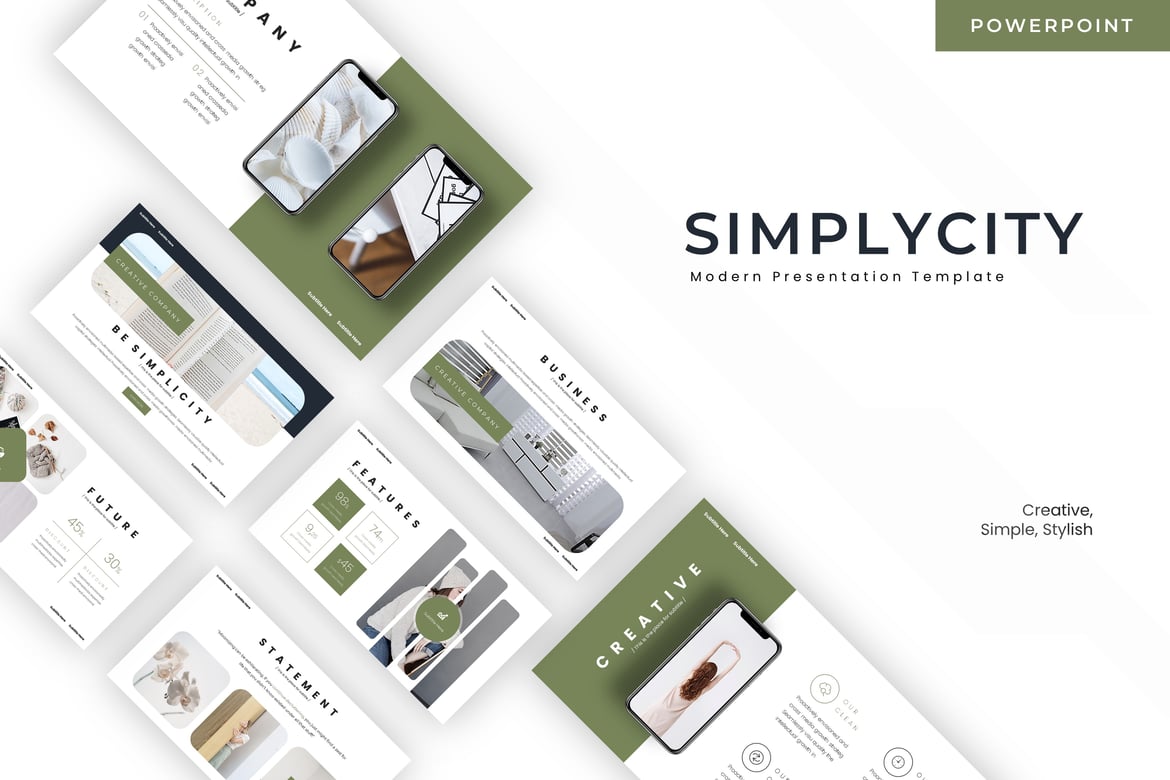 Simplycity - Template PowerPoint Serbaguna yang Menarik