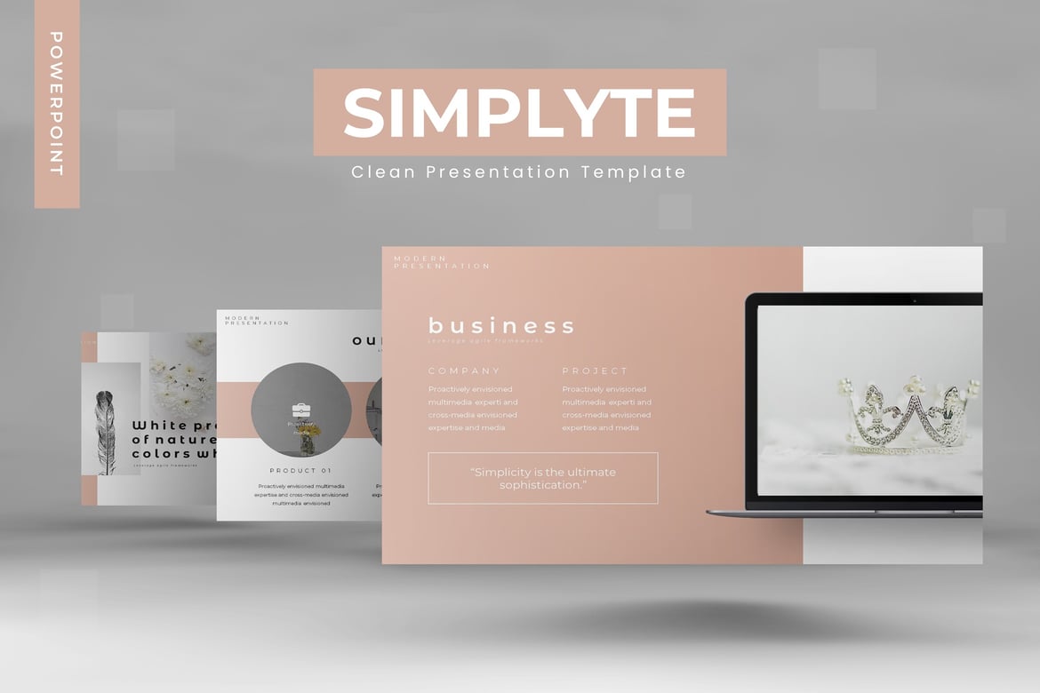 Template PowerPoint Simplyte - Solusi Presentasi Multifungsi