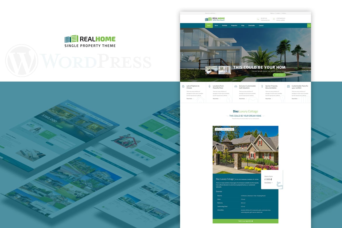 Tema WordPress Properti Tunggal yang Menarik dan Fungsional