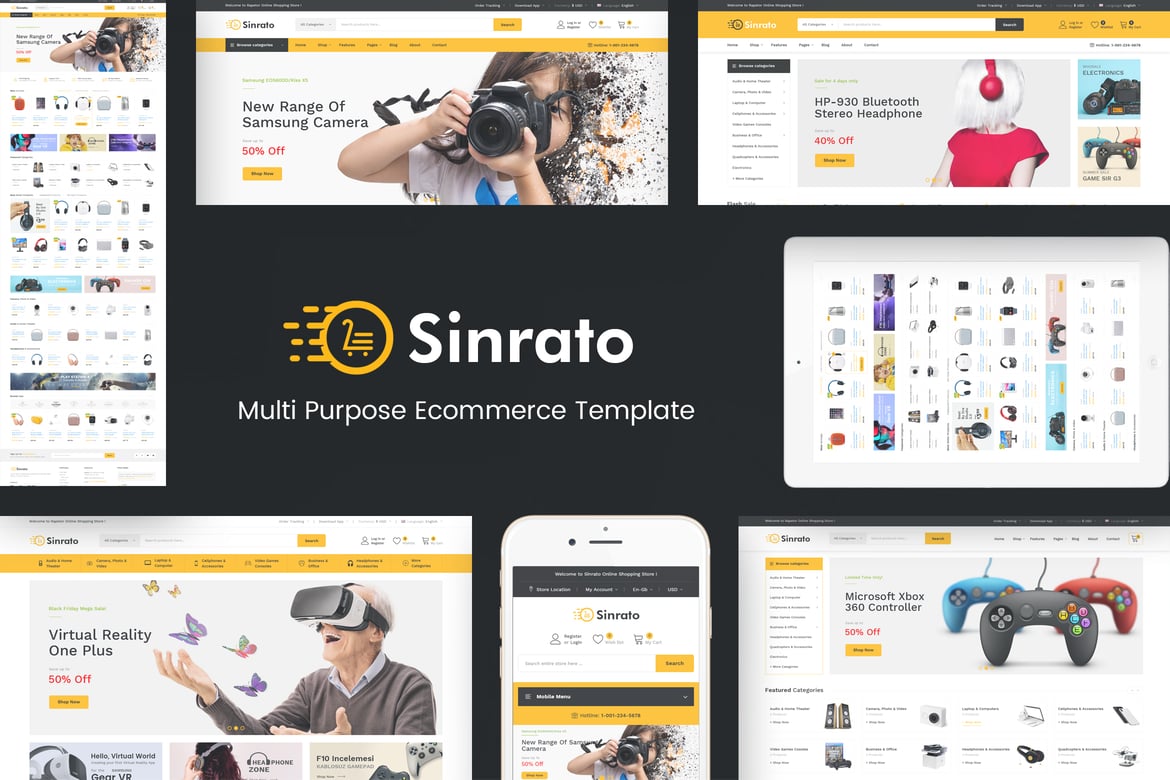 Sinrato - Tema WordPress Elektronik yang Responsif dan Menarik