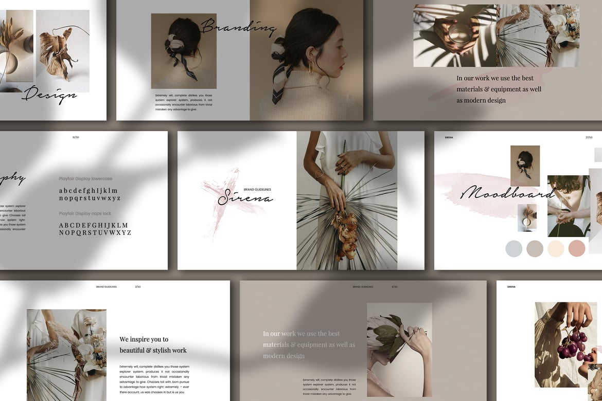 Template Presentasi PowerPoint Sirena yang Multifungsi