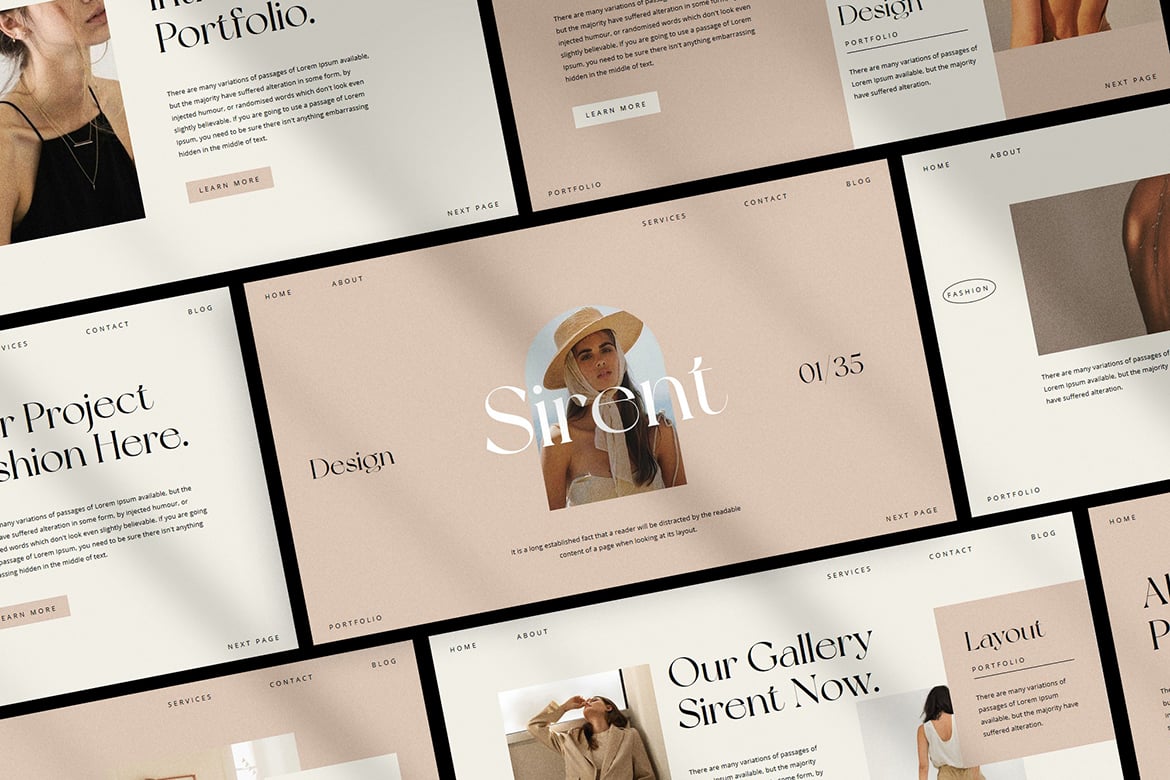 Sirent - Template Presentasi PowerPoint Modern dan Profesional