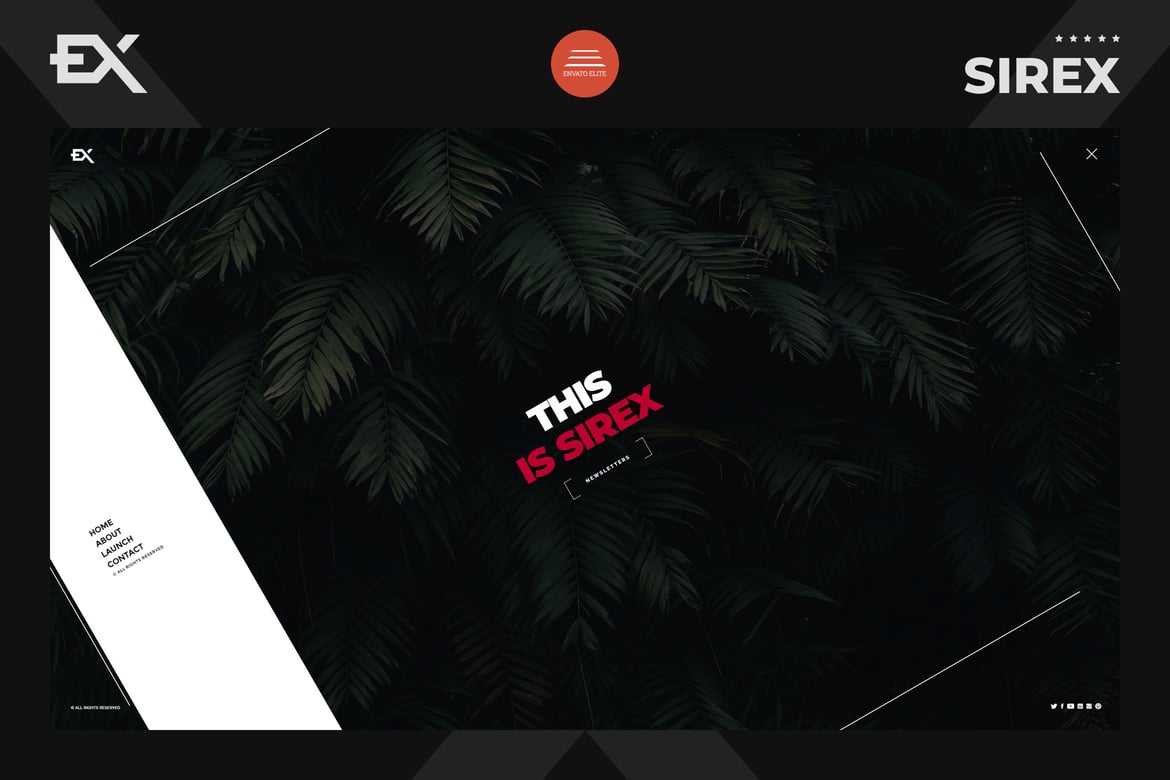 Sirex - Template Website Kreatif untuk Halaman Coming Soon