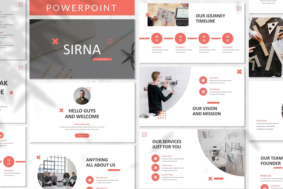 Sirna - Template Powerpoint Bisnis yang Modern dan Profesional