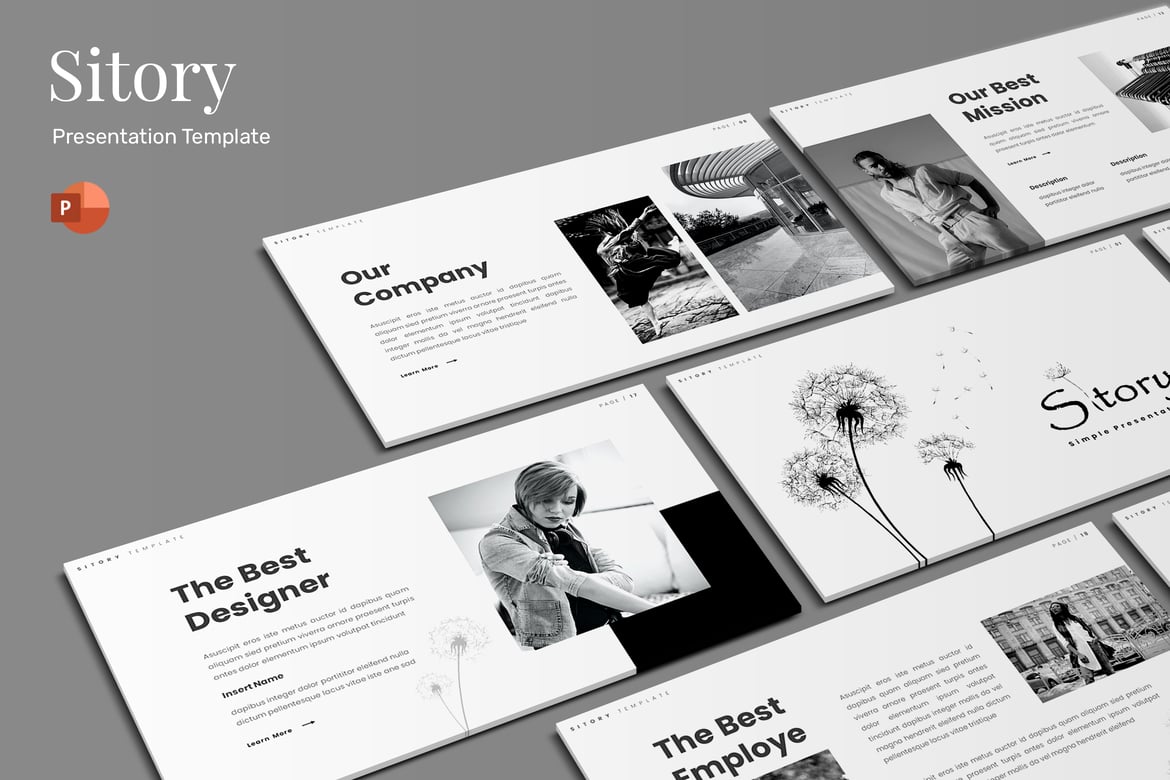 Sitory - Template PowerPoint Sederhana dan Menarik