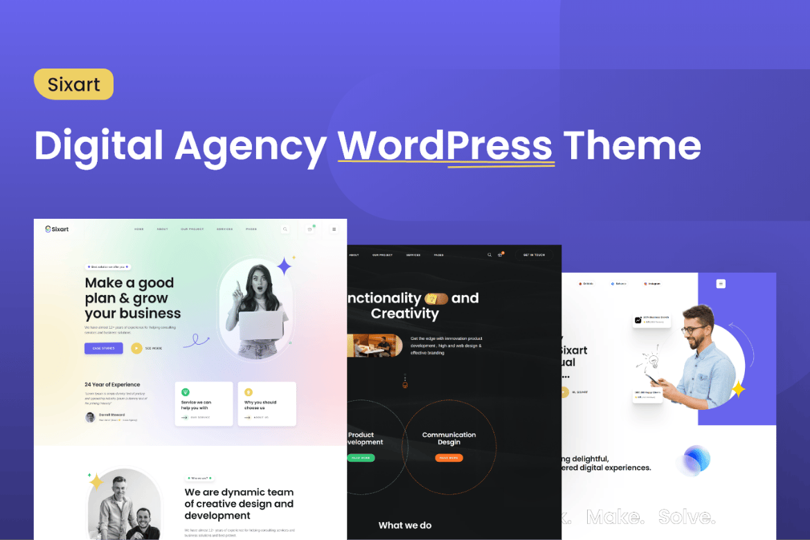 Sixart - Tema WordPress untuk Agensi Kreatif yang Modern