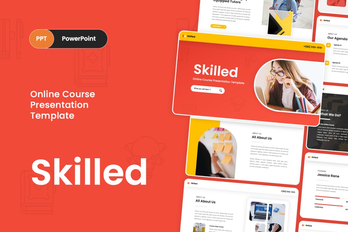 Template PowerPoint Online Course yang Menarik dan Kreatif