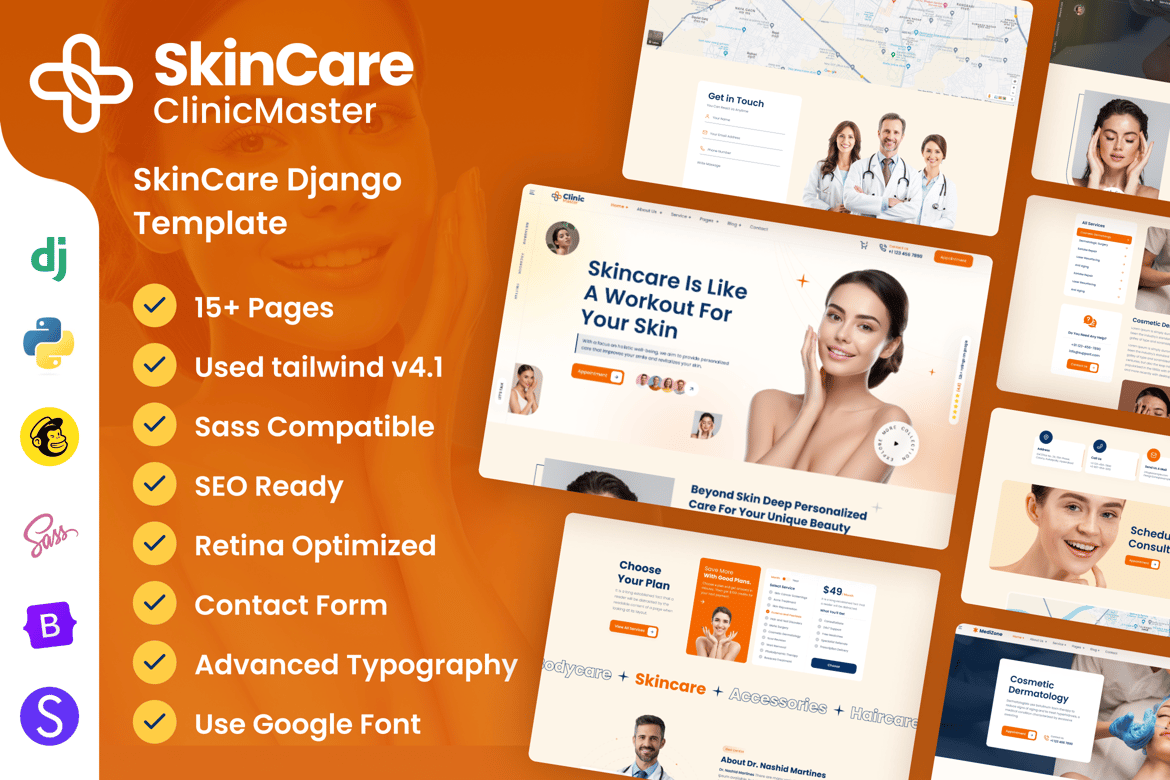 Template Website Skincare dan Kosmetik yang Elegan dan Responsif