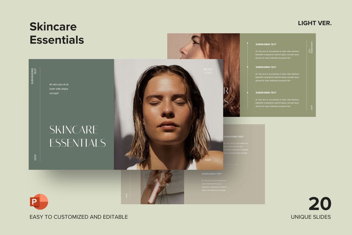 Template Presentasi Skincare yang Elegan dan Minimalis