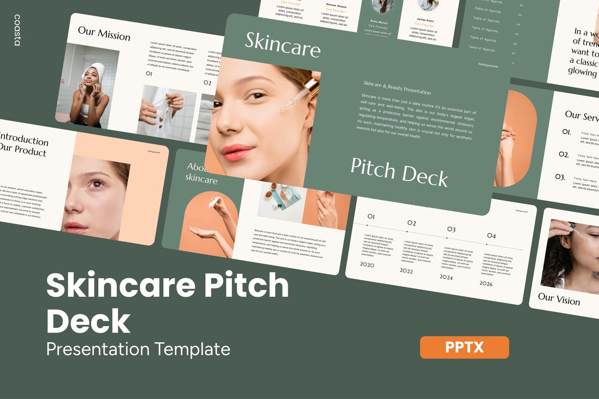 Template Powerpoint Presentasi Skincare yang Menarik dan Profesional