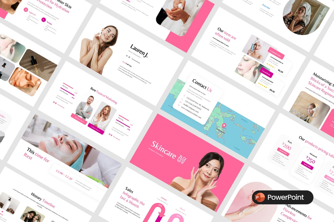 Template Presentasi Skincare yang Modern dan Menarik