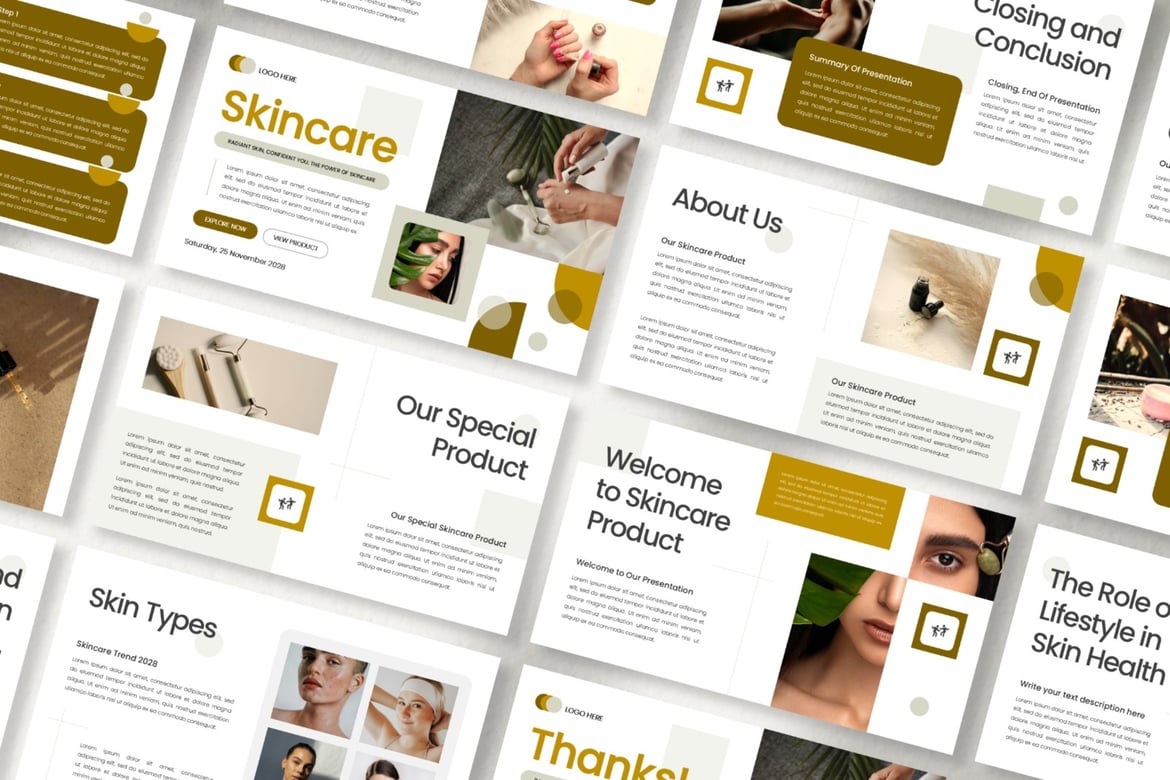 Template Presentasi Skincare yang Elegan dan Profesional
