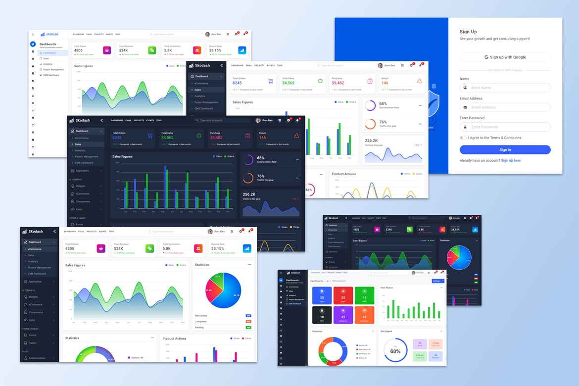 Skodash - Template Website Admin Bootstrap 5 yang Kuat dan Responsif