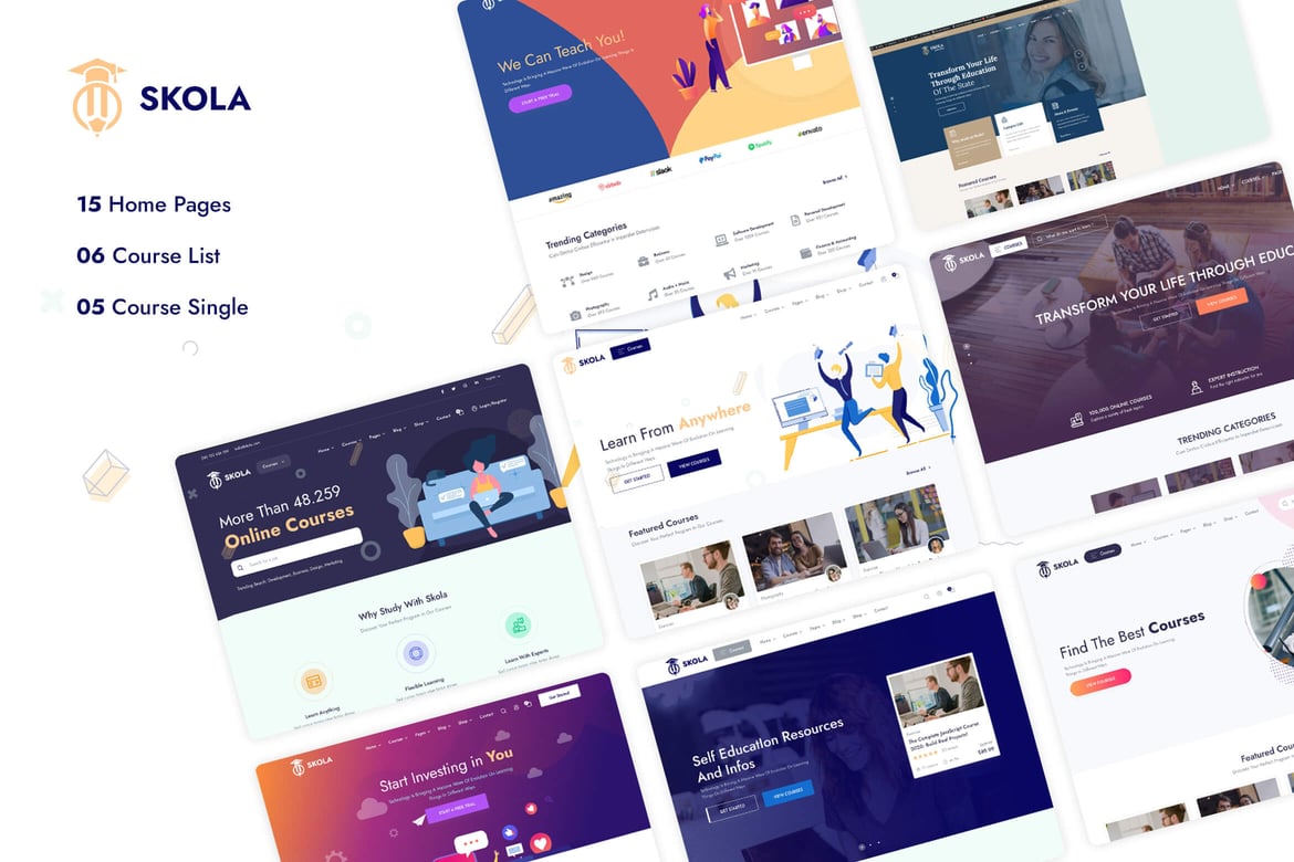 Skola - Tema WordPress untuk Kursus Online dan LMS yang Menarik