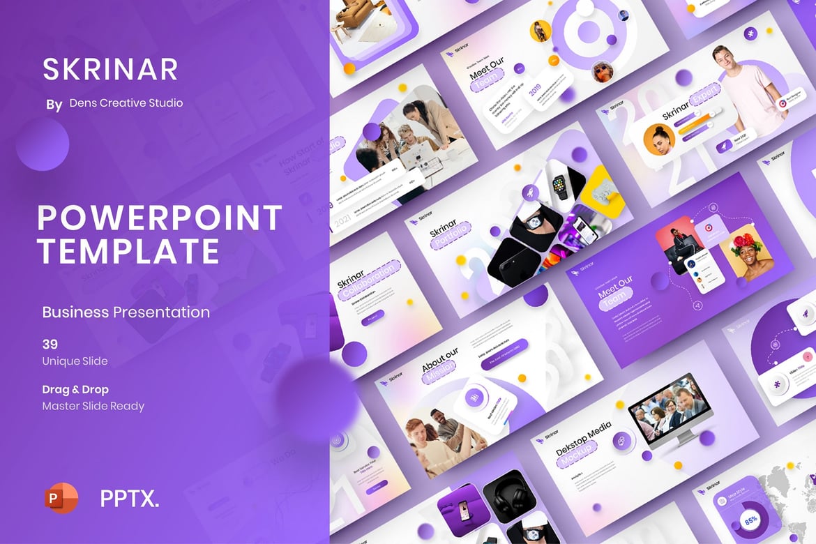 Skrinar – Template PowerPoint Bisnis yang Menarik