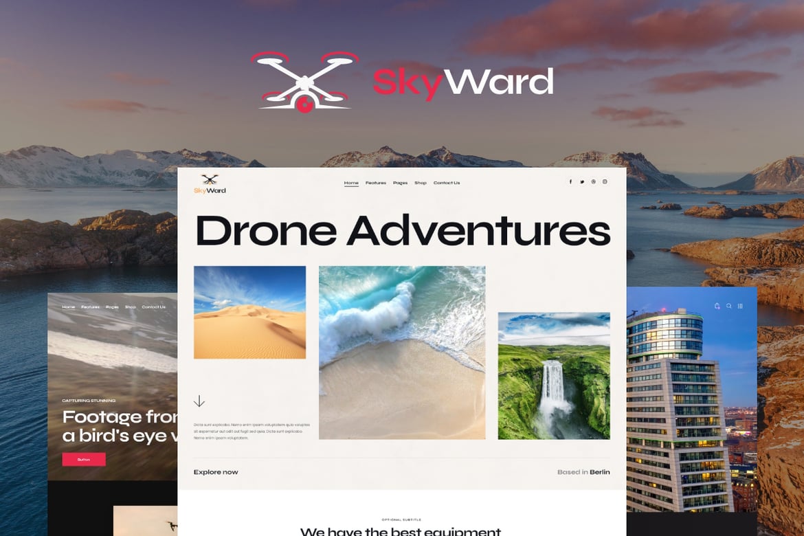 Tema WordPress Skyward: Solusi Stylish untuk Fotografi dan Videografi Udara
