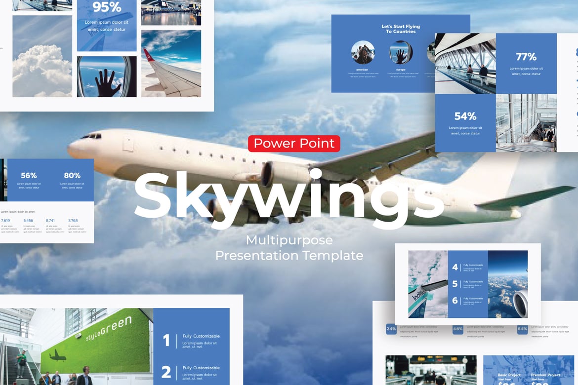 Skywings - Template PowerPoint Serbaguna untuk Presentasi Profesional